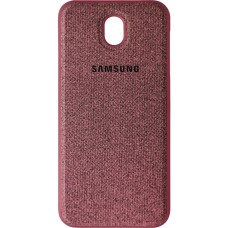 Силикон Textile Samsung Galaxy J7 (2017) J730 (Бордовый)
