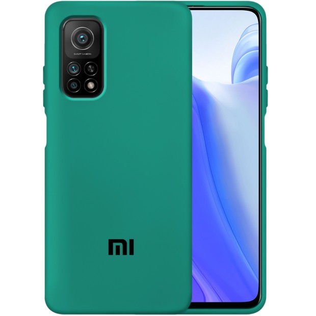 Силикон Original 360 Case Logo Xiaomi Mi 10T (Тёмно-зелёный)