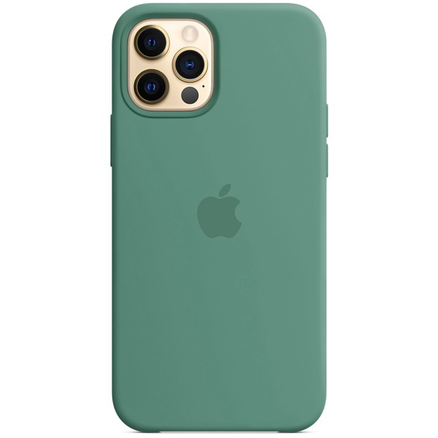 Силикон Original Case Apple iPhone 12 / 12 Pro (55) Blackish Green