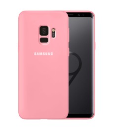 Силикон Original 360 Case Logo Samsung Galaxy S9 (Розовый)