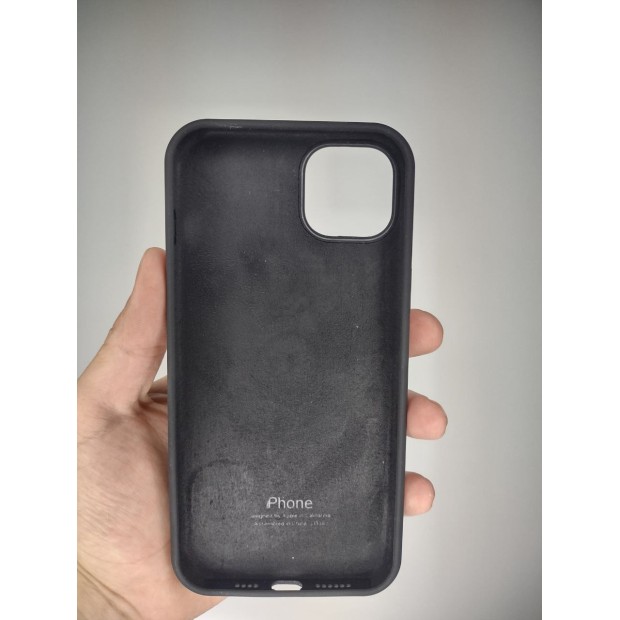 Силикон Original Round Case Apple iPhone 14 Plus (07) Black