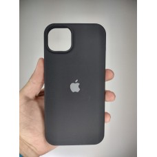 Силикон Original Round Case Apple iPhone 14 Plus (07) Black