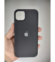 Силикон Original Round Case Apple iPhone 14 Plus (07) Black