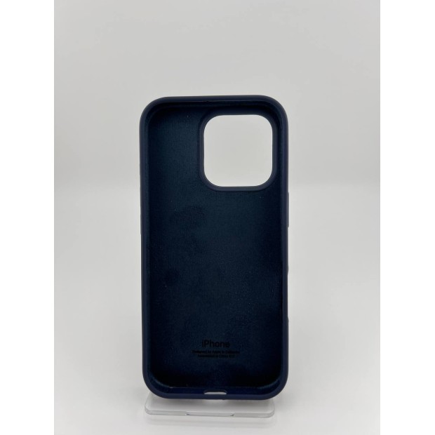 Силикон Original Round Case Apple iPhone 16 Pro (09) Midnight Blue