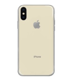 Силиконовый чехол Zefir Case Apple iPhone X / XS (Бежевый)
