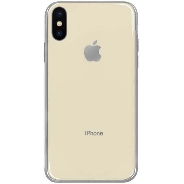 Силиконовый чехол Zefir Case Apple iPhone X / XS (Бежевый)