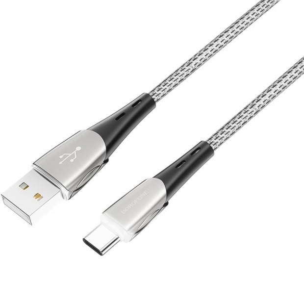 USB-кабель Borofone BU15 Superior (Type-C) (Чёрно-серый)