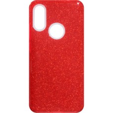 Силиконовый чехол Glitter Xiaomi Redmi 7 (Красный)