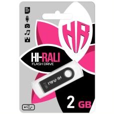 USB флеш-накопичувач Hi-Rali Shuttle Series 2Gb (Чорний)