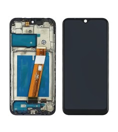 Дисплей для Samsung A015M Galaxy A01 (2020) с чёрным тачскрином и корпусной рамк..