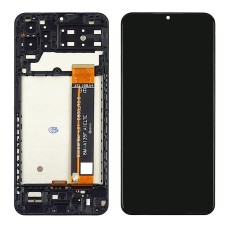 Дисплей для Samsung A135F Galaxy A13 (4G) с чёрным тачскрином и корпусной рамкой
