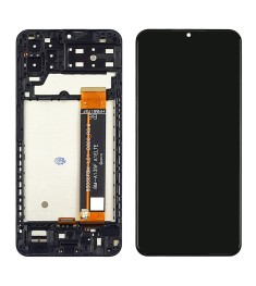 Дисплей для Samsung A135F Galaxy A13 (4G) с чёрным тачскрином и корпусной рамкой..