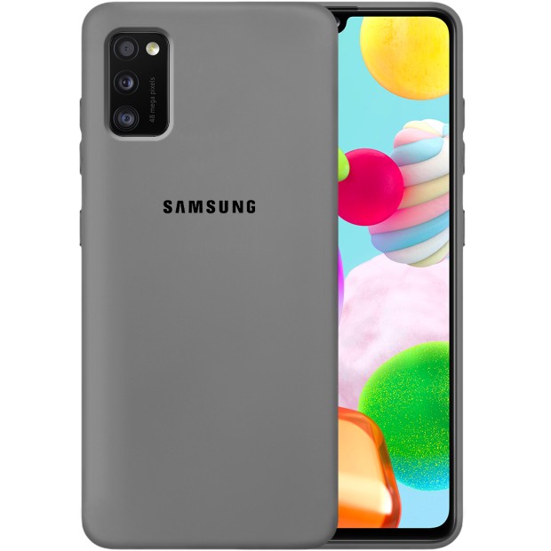 Силикон Original Case Samsung Galaxy A41 (2020) (Серый)
