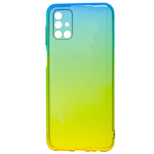Силикон Gradient Design Samsung Galaxy M51 (2020) (Зелёно-жёлтый)