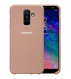 Силикон Original Case HQ Samsung Galaxy A6 Plus (2018) A605 (Пудровый)