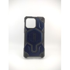Чехол Armor UAG Monarch Pro Leather with MagSafe Apple iPhone 14 Pro Max (Тёмно-синий)