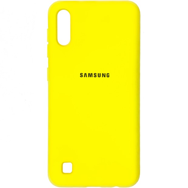 Силикон Original Case (HQ) Samsung Galaxy A10 / M10 (2019) (Желтый)