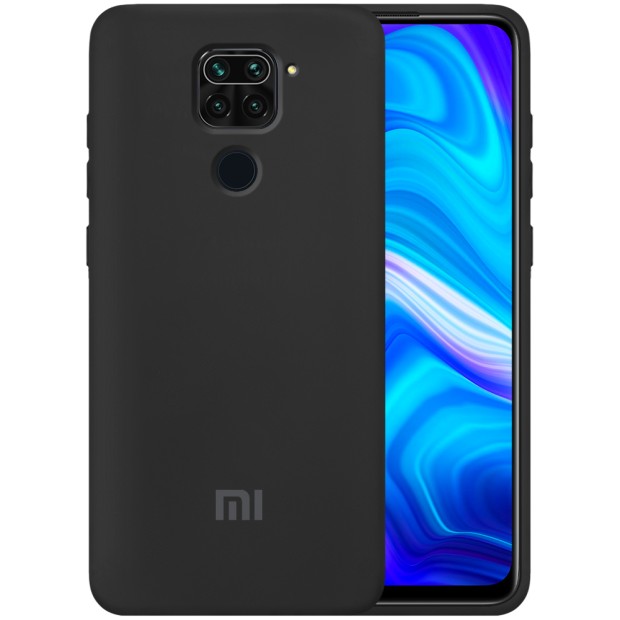 Силикон Original 360 Case Logo Xiaomi Redmi Note 9 (Чёрный)