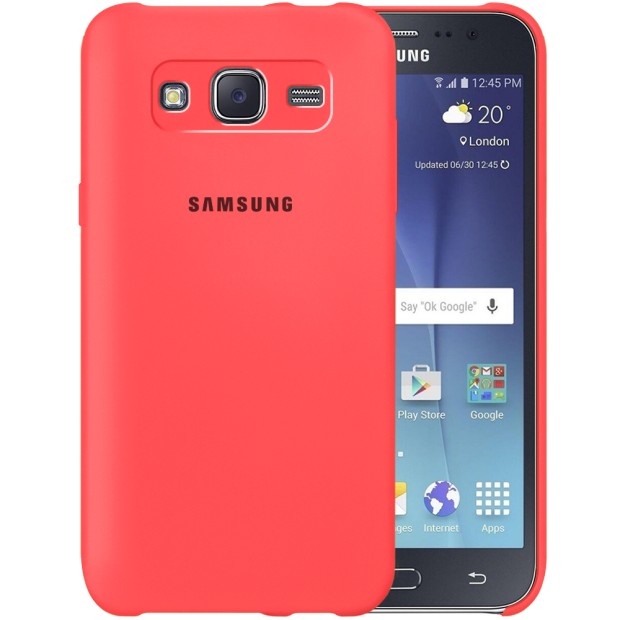 Силікон Original Case Logo Samsung Galaxy J5 (2015) J500 (Кораловий)