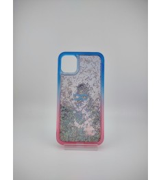 Силикон Soft Sparkles Apple iPhone 11 (Blue / Pink)