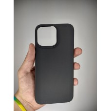 Чехол силиконовый Graphite Apple iPhone 15 Pro Max (Чёрный)