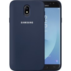 Силикон Original 360 Case Logo Samsung Galaxy J7 (2017) J730 (Тёмно-синий)