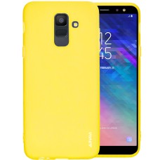 Силиконовый чехол iNavi Color Samsung Galaxy A6 Plus (2018) A605 (желтый)