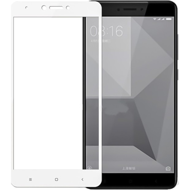 Стекло 5D Xiaomi Redmi Note 4x White