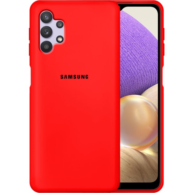 Силикон Original 360 Case Logo Samsung Galaxy A32 (2021) (Красный)