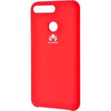 Силикон Original Case Logo Huawei Y6 Prime (2018) / Honor 7A Pro (Красный)