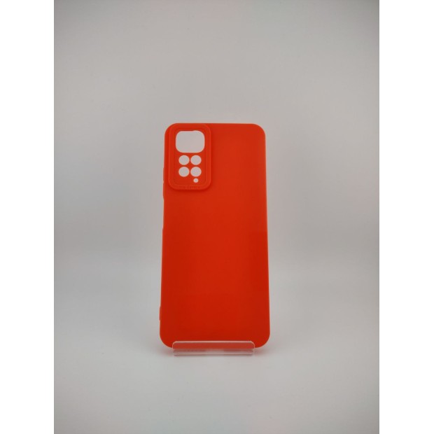 Силикон Original ShutCam Lite Xiaomi Redmi Note 11 / Note 11S (Красно-оранжевый)