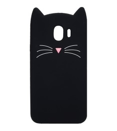 Силикон Kitty Case Samsung Galaxy J4 (2018) J400 (чёрный)