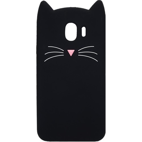 Силиконовый чехол Kitty Case Samsung Galaxy J4 (2018) J400 (чёрный)