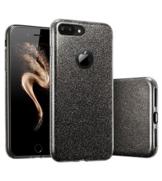 Силикон Glitter Apple iPhone 7 Plus / 8 Plus (Чёрный)