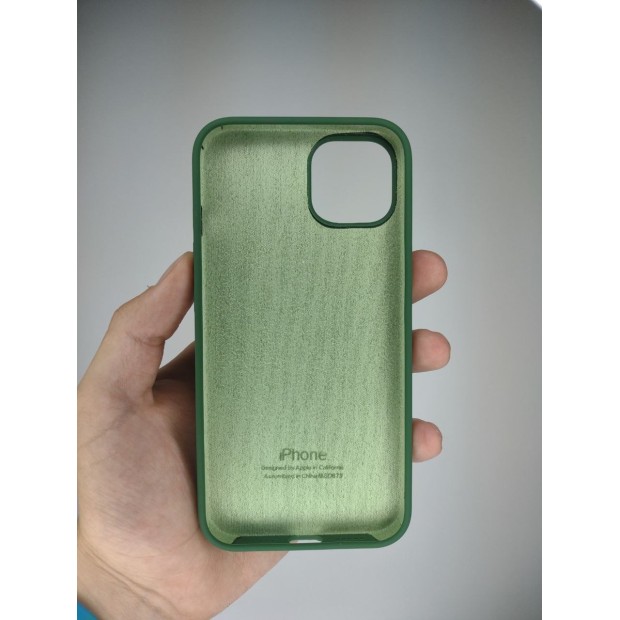 Силикон Original Round Case Apple iPhone 13 (Forest Green)