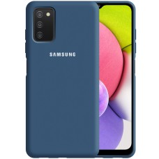 Силикон Original 360 Case Logo Samsung Galaxy A03S (Кобальт)