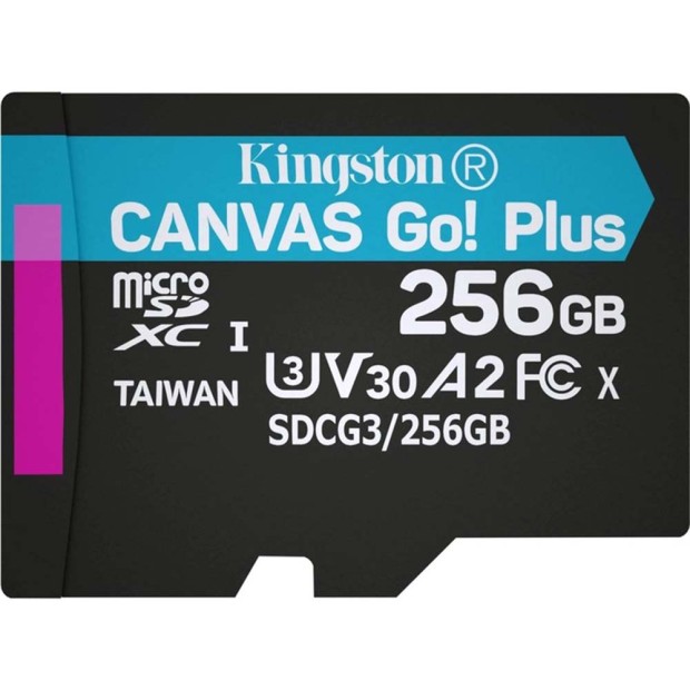 Карта памяти Kingston Canvas Go! Plus MicroSDXC 256GB (UHSI/U3) (Class 10)