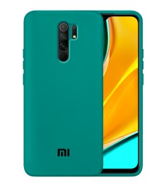 Силикон Original 360 Case Logo Xiaomi Redmi 9 (Тёмно-зелёный)