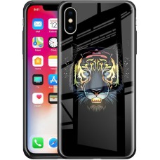 Накладка Luminous Glass Case Apple iPhone X / XS (Tiger)