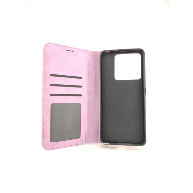 Чехол-книжка Leather Elegant Xiaomi Redmi Note 13 Pro 5G (Тёмная фиалка)