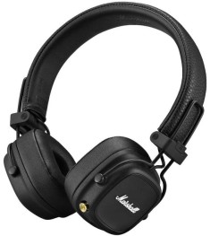 Беспроводные накладные наушники-гарнитура Marshall Major 4 (Black) (Уценка) (2 К..