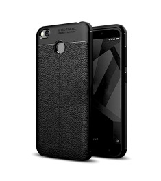 Силиконовый чехол Leather Case Xiaomi Redmi 5a (черный)