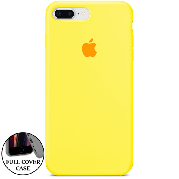 Силикон Original Round Case Apple iPhone 7 Plus / 8 Plus (63) Canary Yellow