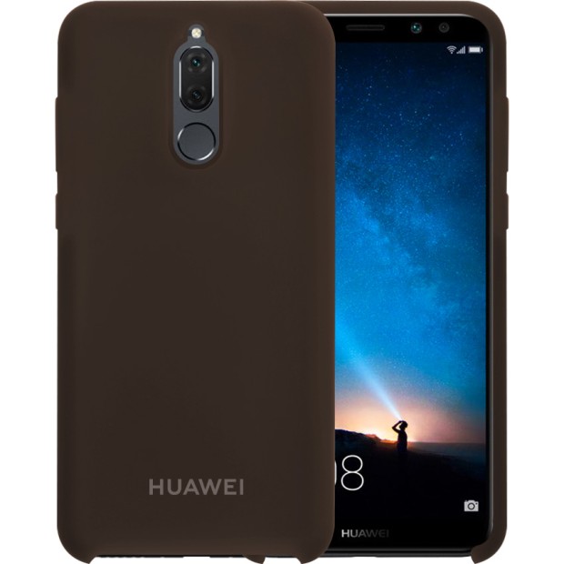 Силиконовый чехол Original Case Huawei Mate 10 Lite (Тёмно-коричневый)