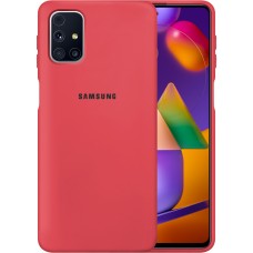 Силикон Original 360 Case Logo Samsung Galaxy M31S (2020) (Клубничный)