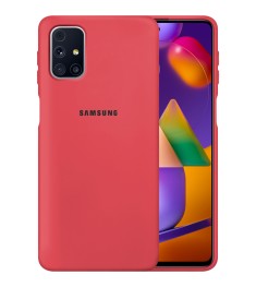 Силикон Original 360 Case Logo Samsung Galaxy M31S (2020) (Клубничный)