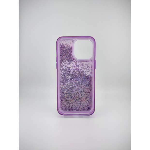 Силикон Soft Sparkles Apple iPhone 14 Pro Max (Purple)