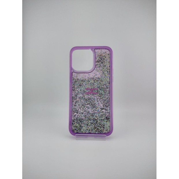 Силикон Soft Sparkles Apple iPhone 14 Pro Max (Purple)