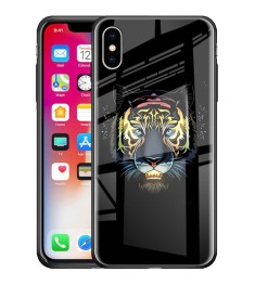 Накладка Luminous Glass Case Apple iPhone XS Max (Tiger)