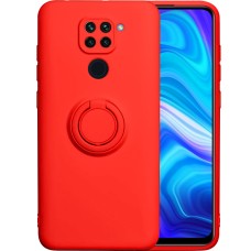 Чехол Ring Silicone Case Xiaomi Redmi Note 9 / Redmi 10X (Красный)